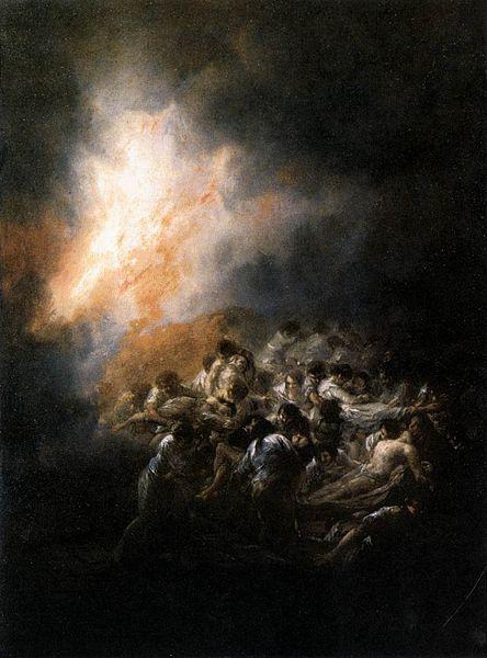 Francisco de Goya Fire at Night oil painting picture